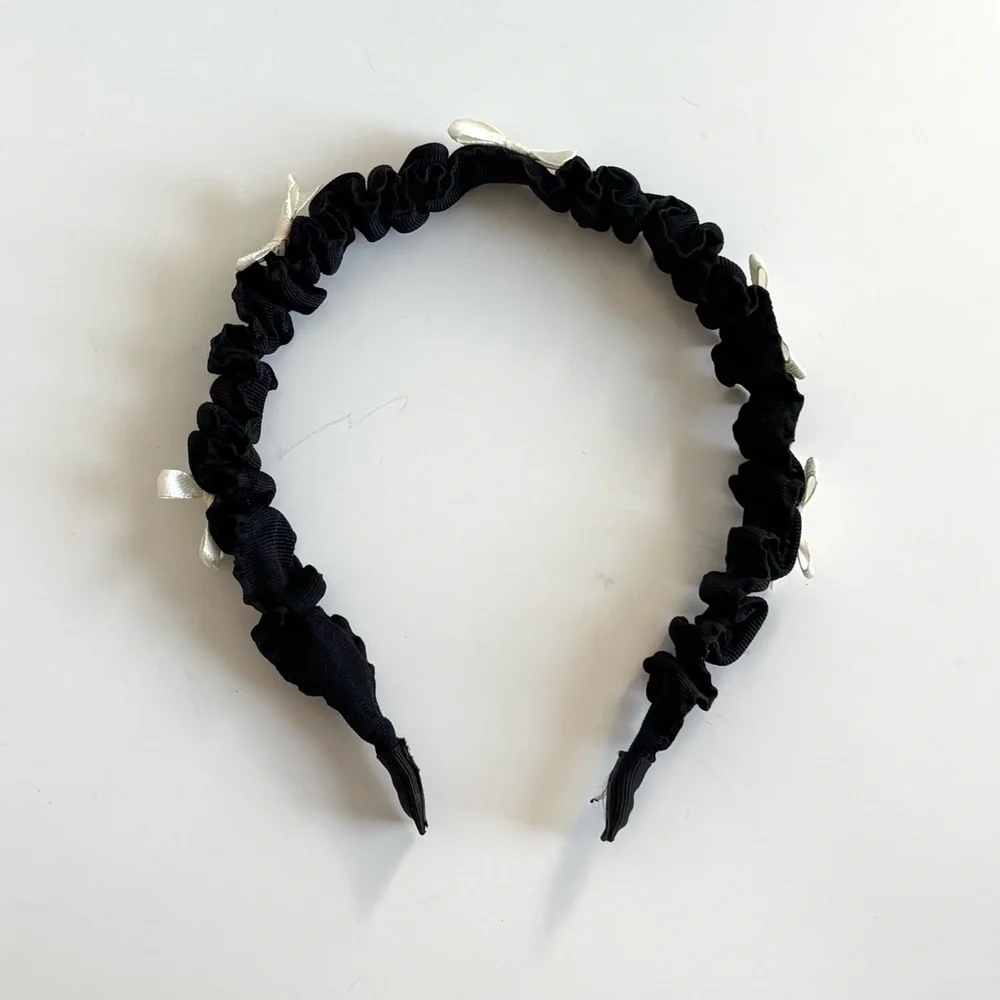 Urban Outfitters Black and White Mini Bow Headband
